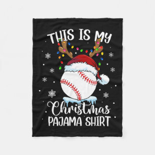 This is my christmas baseball xmas sports boys me fleece blanket