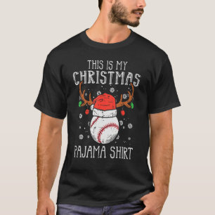 This Is My Christmas  Baseball Xmas Sports Boys Me T-Shirt