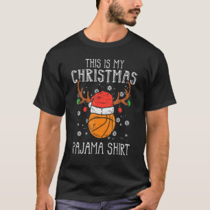 This Is My Christmas  Basketball Xmas Sports Boys  T-Shirt