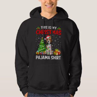 This Is My Christmas Beagle Dog Pajama Xmas Lights Hoodie