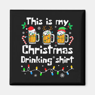 This Is My Christmas Beer Drinking Funny Party Xma Magnet