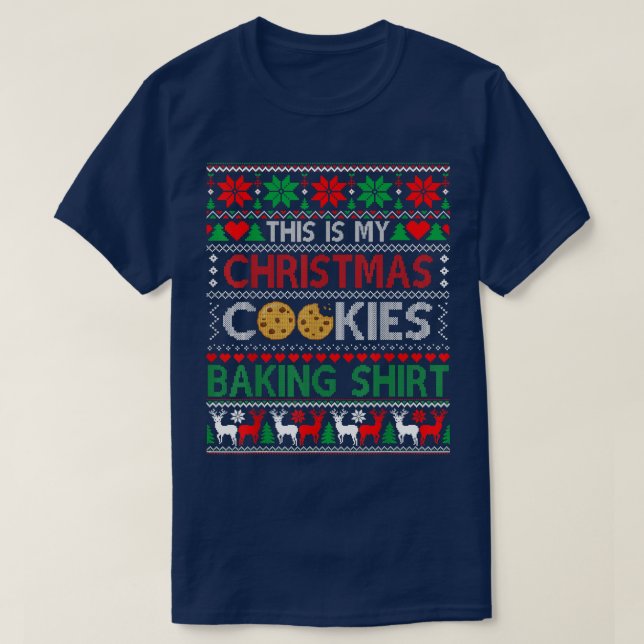 This Is My Christmas Cookie Baking Baker Xmas Paja T-Shirt (Design Front)