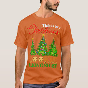 This Is My Christmas Cookie Baking Shirt Xmas Tree