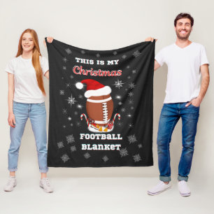 This is My Christmas Football Blanket With Snacks