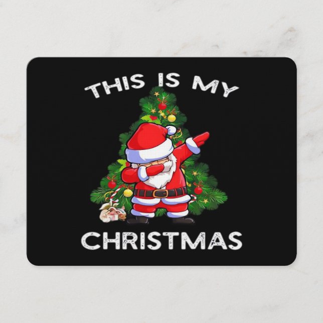This Is My Christmas Funny Santa Invitation (Front)