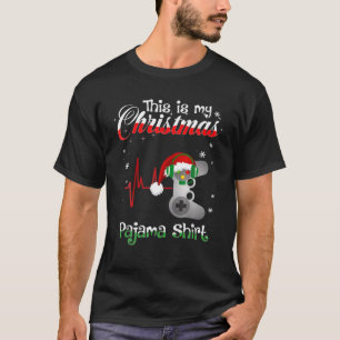 This Is My Christmas Gamer Pajama For Boys Men T-Shirt