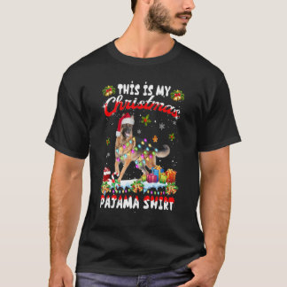 This Is My Christmas German Shepherd Pajama Light T-Shirt