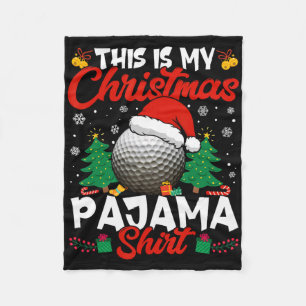 This Is My Christmas Golf Lover Men Women Boy Girl Fleece Blanket