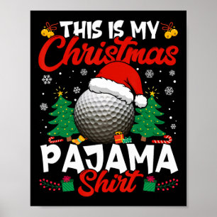 This Is My Christmas Golf Lover Men Women Boy Girl Poster
