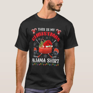 This Is My Christmas Ice Hockey Pajama Xmas For Me T-Shirt