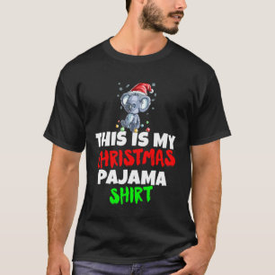 This Is My Christmas  Koala Santa Hat T-Shirt