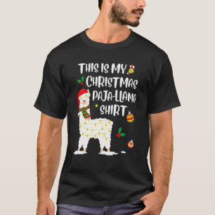 This Is My Christmas Llama Pajama Pyjama Top Chris