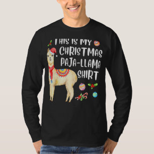 This Is My Christmas Llama Pajama Pyjama Top Chris