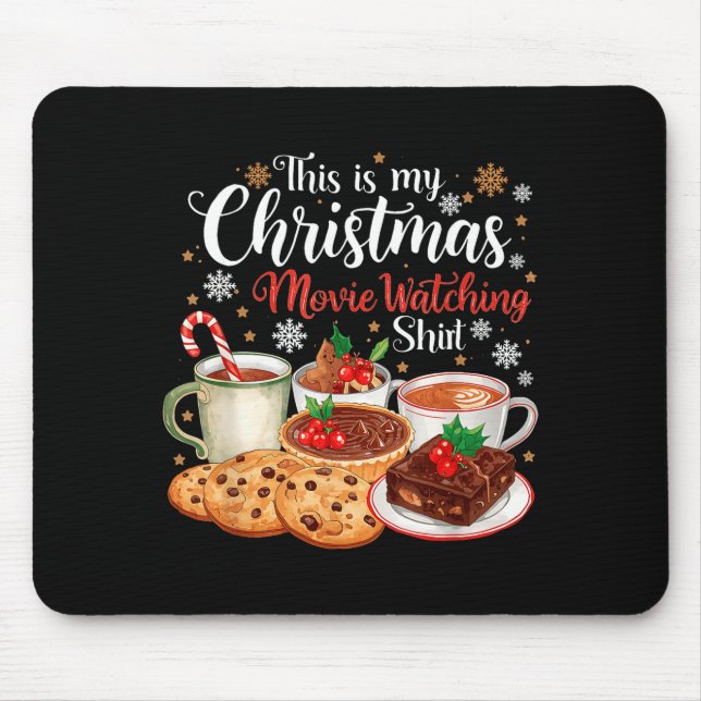 This Is My Christmas Movie Watching Design  Mouse Mat (Front)