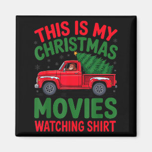 This Is My Christmas Movie Watching Shirt Bigfoot  Magnet