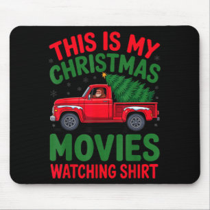 This Is My Christmas Movie Watching Shirt Bigfoot  Mouse Mat