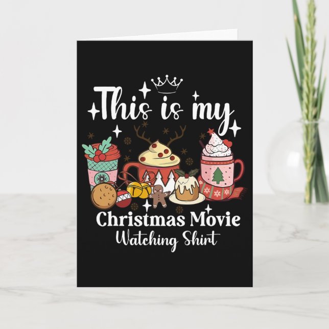 This Is My Christmas Movie Watching Shirt Family M Card (Front)