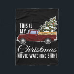 This Is My Christmas Movie Watching With Vintage T Fleece Blanket<br><div class="desc">This Is My Christmas Movie Watching With Vintage Truck</div>