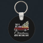 This Is My Christmas Movie Watching With Vintage T Key Ring<br><div class="desc">This Is My Christmas Movie Watching With Vintage Truck</div>