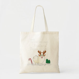 This Is My Christmas Pajama American Eskimo Dog Mo Tote Bag