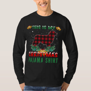 This Is My Christmas Pajama Australian Shepherd Lo T-Shirt