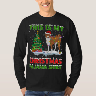 This Is My Christmas Pajama Basenji Dog Christmas T-Shirt