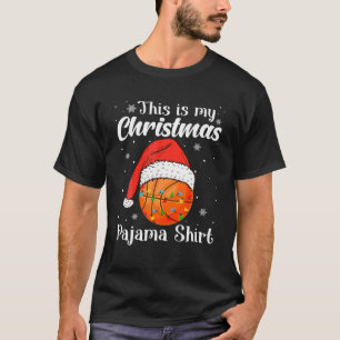 This Is My Christmas Pajama Basketball Sport Lover T-Shirt