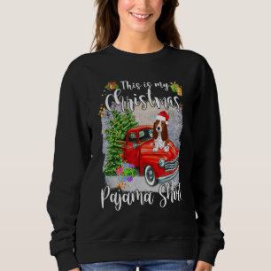 This Is My Christmas Pajama Basset Hound Xmas Dog Sweatshirt