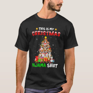 This Is My Christmas Pajama Beagle Dog Xmas Tree T-Shirt