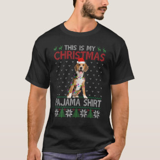 This Is My Christmas Pajama Beagle Light Dog T-Shirt