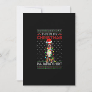 This Is My Christmas Pajama Bernese Mountain Dog U Invitation