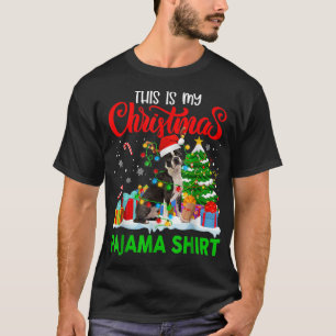 This Is My Christmas Pajama Boston Terrier Costume T-Shirt