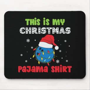 This Is My Christmas Pajama Bowling Fun Christmas Mouse Mat