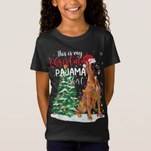 This Is My Christmas Pajama Boxer Dog Lover Gift T-Shirt
