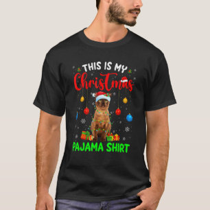 This Is My Christmas Pajama Burmese Cat Xmas Tree T-Shirt