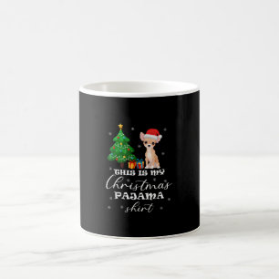 This Is My Christmas Pajama Chihuahua Costume Sant Coffee Mug