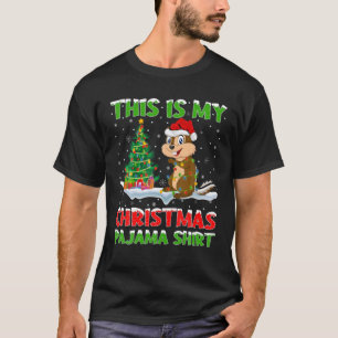 This Is My Christmas Pajama Chipmunk Christmas T-Shirt