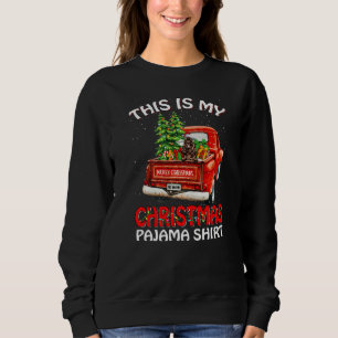 This Is My Christmas Pajama Cocker Spaniel Truck Sweatshirt