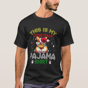 This Is My Christmas Pajama Corgi Butt Santa Hat P T-Shirt