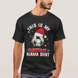 This Is My Christmas Pajama Cute Christmas Soccer  T-Shirt