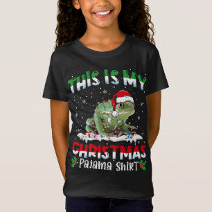 This Is My Christmas Pajama Cute Frog Animals T-Shirt