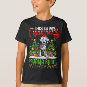 This Is My Christmas Pajama Dalmatian Dog Christma T-Shirt