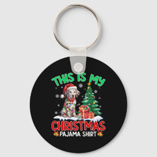 This Is My Christmas Pajama Dalmatian Dog Lovers X Key Ring