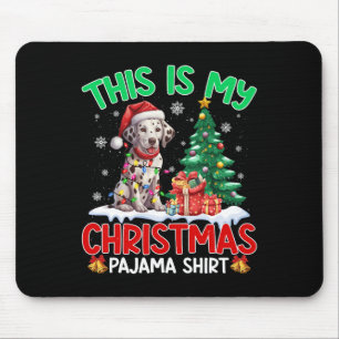 This Is My Christmas Pajama Dalmatian Dog Lovers X Mouse Mat