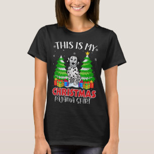 This Is My Christmas Pajama Dalmatian Dog Xmas Pjs T-Shirt