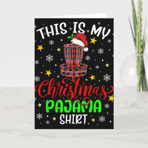This Is My Christmas Pajama Disc Golf Christmas Ma Card