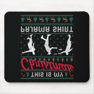 This Is My Christmas Pajama Disc Golf Ugly Sweater Mouse Mat