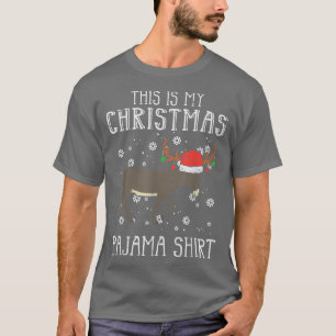 This Is My Christmas Pajama Donkey Xmas PJs Pajam T-Shirt