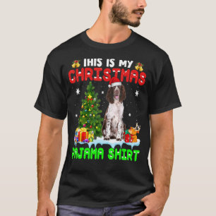 This Is My Christmas Pajama English Springer Span T-Shirt