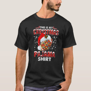 This is my Christmas Pajama  Football Boys Girls M T-Shirt
